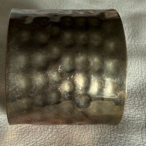 Hammered Metal Cuff Bracelet